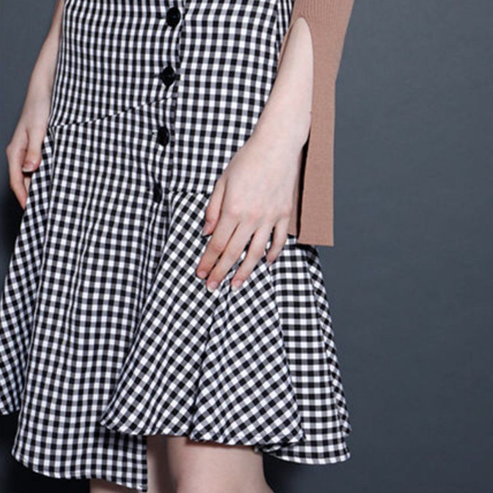 Checkered Fishtail Skirt  - Picture 4 of 5